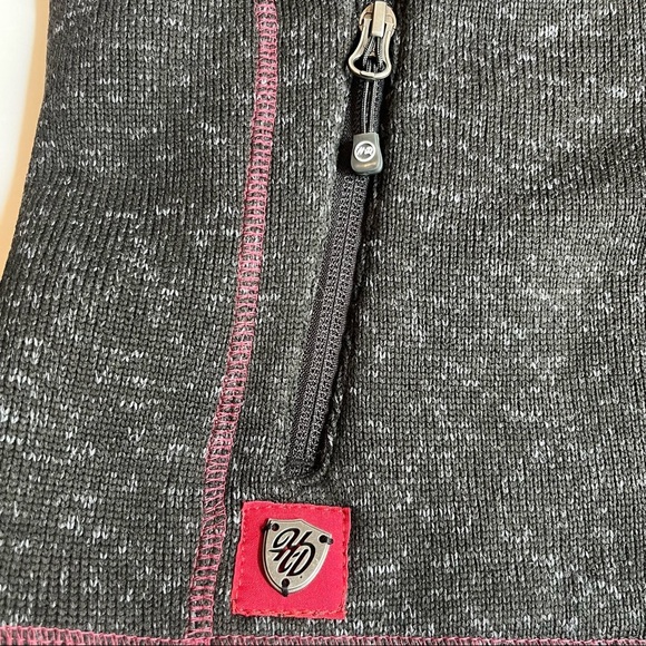 Harley-Davidson Women’s Full Zip Jacket M Gray Moto Knit Logo Back EUC - Picture 3 of 7